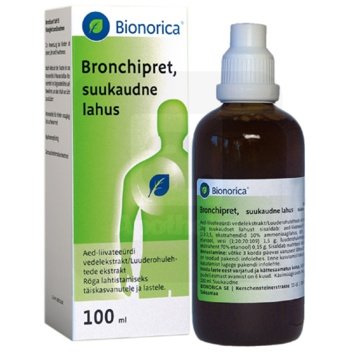 BRONCHIPRET SUUKAUDNE LAH 169,49+16,95MG/ML 100ML