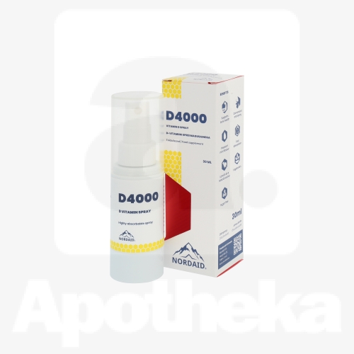 NORDAID D-VITAMIIN SUUKAUDNE SPREI 4000IU 100MCG 30ML