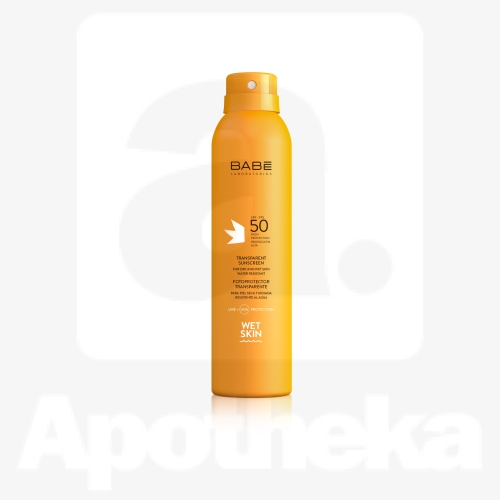 BABE PÄIKESEKAITSEAEROSOOL SPF50 VEEKINDEL 200ML