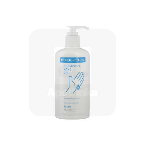 CHEMIPHARM CHEMISEPT HAND DES GEEL KÄTELE 250ML PUMBAGA