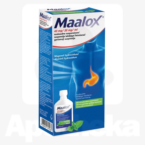 MAALOX SUUKAUDNE SUSP 35MG+40MG/ML 250ML