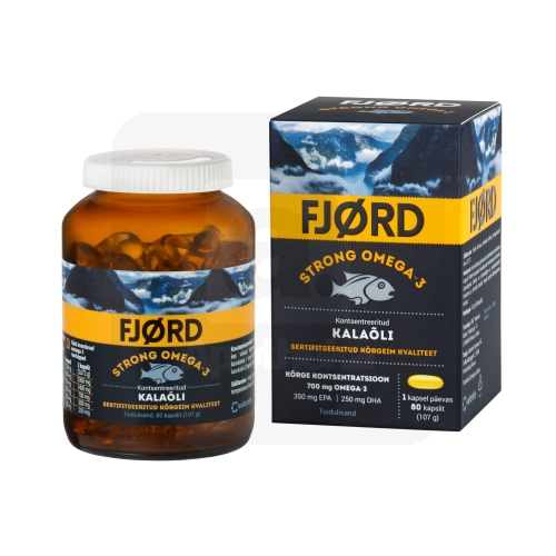 FJORD STRONG KALAÕLI OMEGA-3 KAPSLID N80