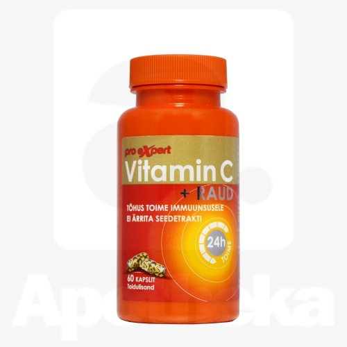 VITAMIN C PRO EXPERT+RAUD KAPSLID N60