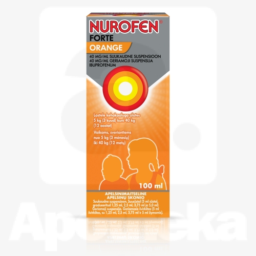 NUROFEN FORTE ORANGE SUUKAUDNE SUSP 40MG/ML 100ML