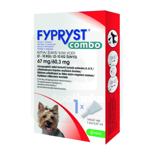 FYPRYST COMBO TÄPILAHUS 67+60,3MG/0,67ML N1 (2-10KG)