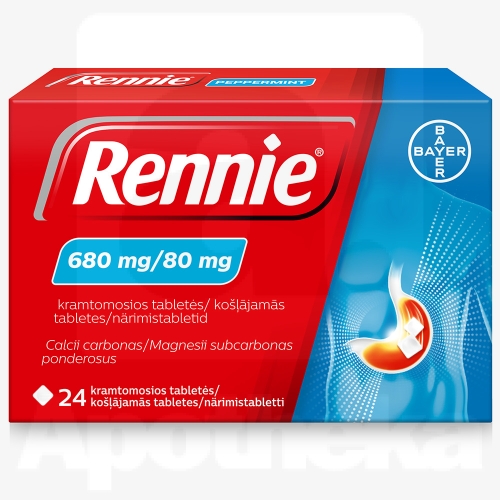 RENNIE NÄRIMISTBL 680MG+80MG N24