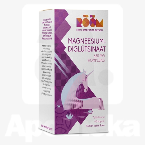 RÕÕM MAGNEESIUMDIGLÜTSINAAT 650MG KOMPLEKS N60