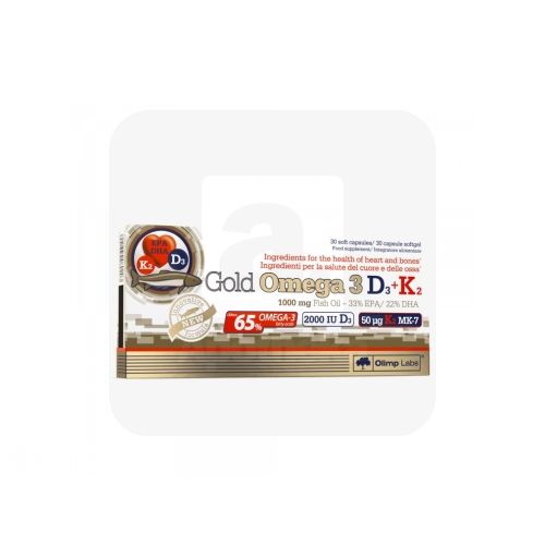 OLIMPLABS GOLD OMEGA-3+D3+K2 KAPSLID N30