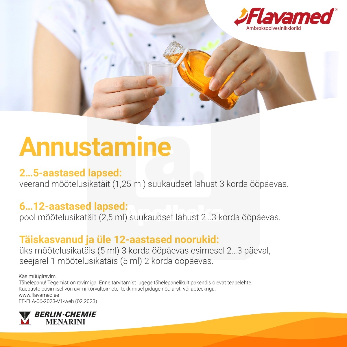 FLAVAMED FORTE SUUKAUDNE LAHUS 6MG/ML 100ML