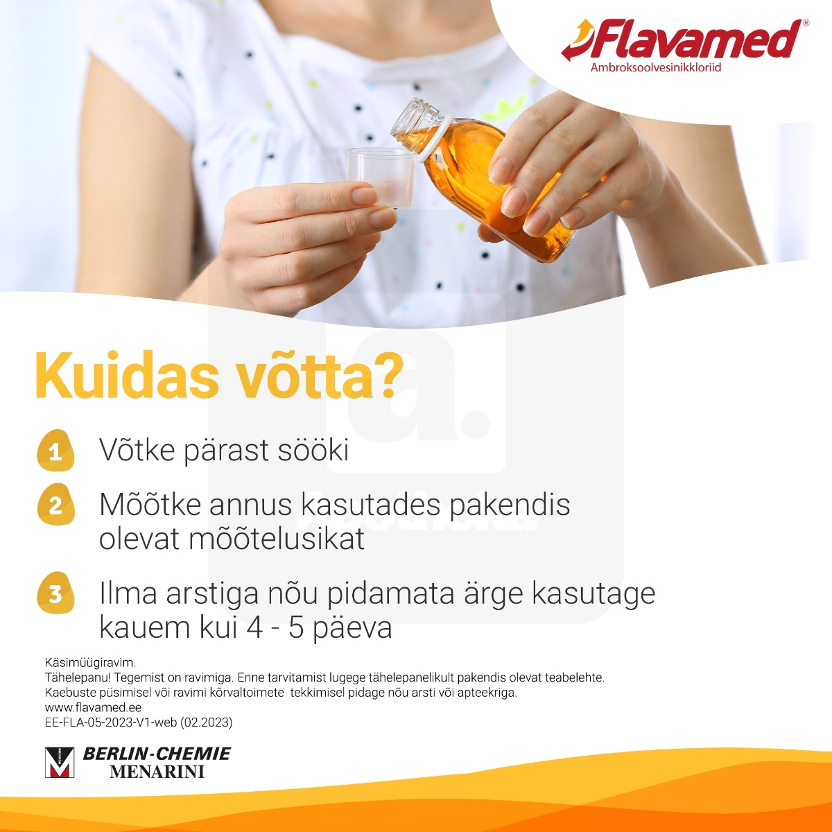 FLAVAMED VAARIKAS SUUKAUDNE LAHUS 3MG/ML 100ML