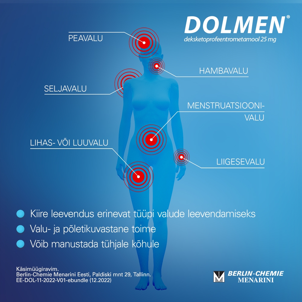 DOLMEN SUUKAUDNE LAHUS KOTIKESES 25MG N10 - Tootepilt 4